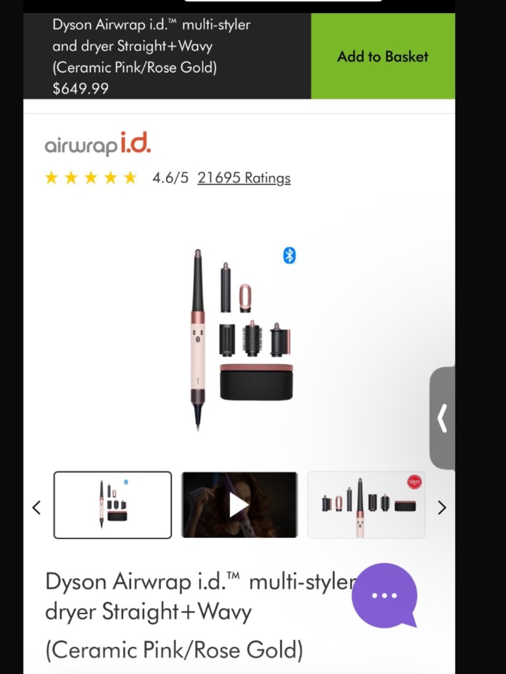 NEW & SEALED Dyson airwrap i.d. Multistyler